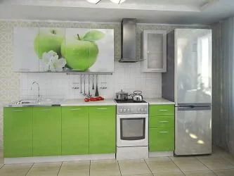 Маленькая кухня 1,8 м Яблоко