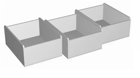 Ящики выкатные RooRoom VK-111 Белые