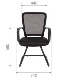 Кресло для посетителей Chairman 698V Красный