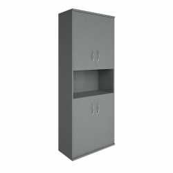 Шкаф высокий широкий Riva А.СТ-1.5 Серый