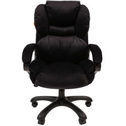 Кресло руководителя CHAIRMAN 434 HOME велюр Черный