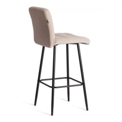 Барный стул Medeo/Медео велюр, бежевый, 7, 45х56х113 см