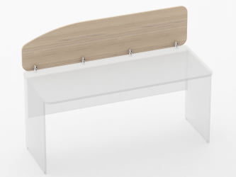 Экран разделительный Glassy 5.12.16 Дуб молочный