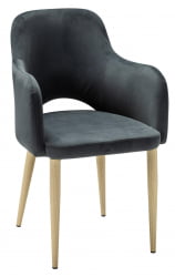 Кресло Ледгер К Диаг грей/нат.дуб / Ledger Diag grey/нат.дуб