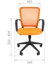 Кресло для оператора Chairman 698 black TW Черное