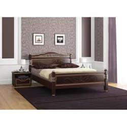 Кровать из массива Карина-5 200х160 Орех темный