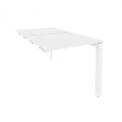Стол-приставка двойной на П-образном м/к к опорным элем. ONIX O.MP-D.SPR-0.7 Белый Бриллиант