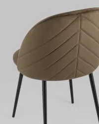 Стул Фолио велюр Коричневый