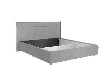Кровать 1.6 Альба с подъем. механизмом ZP.KM1.6-15 пудра (велюр)