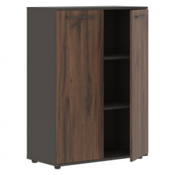 Шкаф с глухими средними дверьми ЕДИС ЕМCС 85.1 Дуб Денвер темный Мокко Мокко / EDIS EMCS