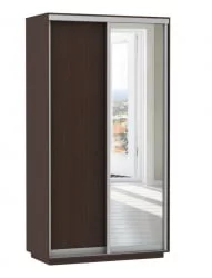 Шкаф-купе двухдверный Экспресс Дуо Медиум 1200х2200h Венге