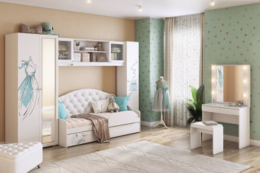 Пуф Трио PM-002.1 белый (экокожа)