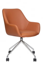 Кресло офисное МГ-24 В ХРОМ ПАУК 4 ЛУЧА