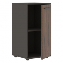 Шкаф колонка с глухой малой дверью EDIS ELCS 42.1 Дуб Денвер темный Мокко Мокко
