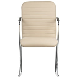 Кресло для приемных и переговорных BRABIX Visit CF-101 экокожа Бежевый