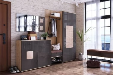 Зеркало горизонтальное Фиджи ЛД 659.420.000 Антрацит глянец