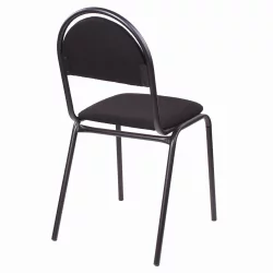 Офисный стул РС00М черный каркас ткань Черный