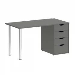 Стол письменный HOME OFFICE VR.SP-3-138.4 Металлик