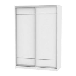 Шкаф-купе белый лдсп B-220х160х60-1(Белый-D7D7)