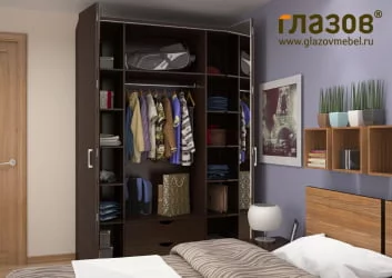 Шкаф для одежды и белья 555 Венге