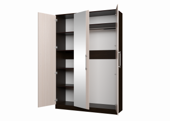 Шкаф трехстворчатый Морис 3 Дуб млечный Венге