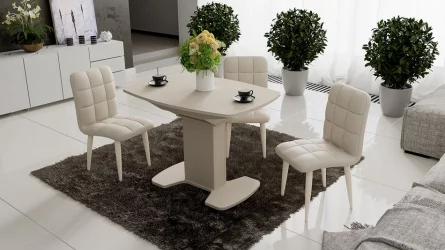 Стул Франк ДП 2-17 Капучино матовый Кожзам бежевый