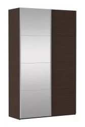 Шкаф-купе двухдверный Прайм 1200 ДСП/Зеркало Венге