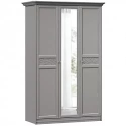 Шкаф трехстворчатый Джулия ЛД 695.010.000 Оникс серый