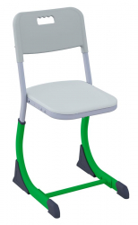 Стул ученический СМАРТЙ регулируемый по высоте (рост 5-7) Зеленый/Серый / SMARTY