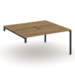 Двойной стол-надставка на опорную тумбу CONCEPT CN.DSN-004 Сандал Янтарный Черный