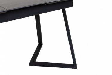 Стол Роналдо раздвиж. 120-160 Темный мрамор/Бабочка