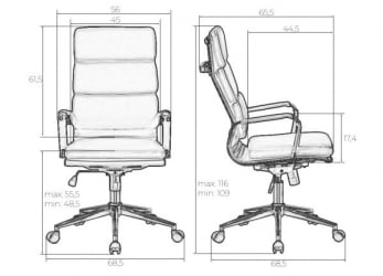 Офисное кресло для руководителей DOBRIN ARNOLD (черный)