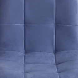 Стул CHILLY MAX Велюр/металл , 45 х 54 х 90 см , серо-голубой/черный