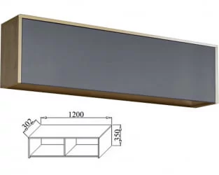 Модульный шкаф в гостиную Куб К02 Белый софт Черный ясень