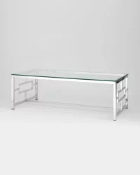 Журнальный стол БРУКЛИН 120x60 Серебро