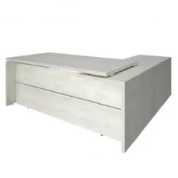 Стол руководителя YALTA LT-C 20 L Снежная Платина