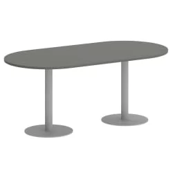 Стол овальный HOME OFFICE VR.SP-5-180.1 Металлик/Серый металл