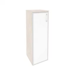 Шкаф средний узкий левый ONIX O.SU-2.4R(L) white Денвер Светлый