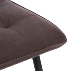Стул обеденный Bari велюр, коричневый, 6, 46х55х89