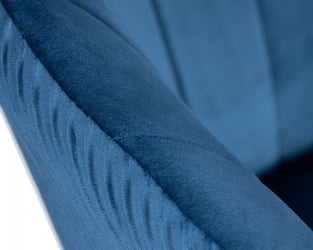 Кресло DOBRIN EDISON BLACK (синий велюр (1922-20))