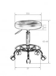 Табурет мастера DOBRIN BILLY BLACK (черный)