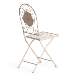 Стул Secret de Maison VICENZA (mod. PL08-7451RV) металл, 36*35*91 см, белый/плитка калейдоскоп