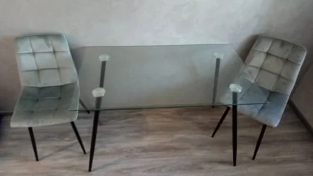 Обеденный стол UDT 5003 Прозрачное стекло