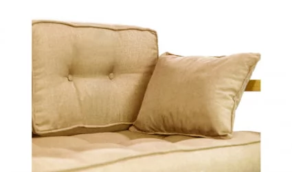 Диван двухместный DEmoku Д-2 бежевый_темный дуб