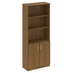 Шкаф высокий широкий (2 низкие двери ЛДСП) NOVA S В.СТ-1.1 Орех Гварнери