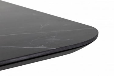 Стол Роналдо раздвиж. 120-160 Темный мрамор/Бабочка