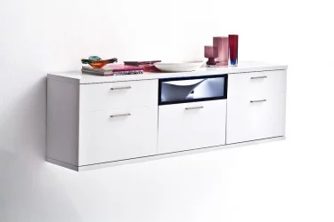 Шкаф навесной Корано Бм.Кор-97 Белый глянец