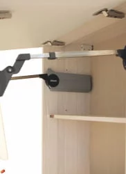 Шкаф кухонный над вытяжкой Графит 74.12 Сосна Астрид /Ваниль