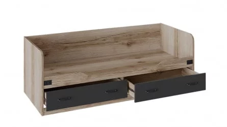 Детская кровать для мальчика Окланд ТД-324.12.01 Фон Черный/Дуб Делано