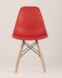Стул Eames Style DSW красный (разборный каркас)